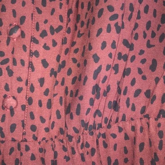 Rails Jet Animal Printed V-Neck Jumpsuit in Rust Size Small NWT - Picture 3 of 5